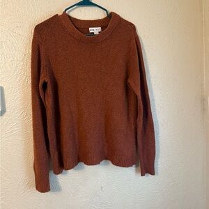 Ava & Viv Brown Crew Neck knitted Sweater